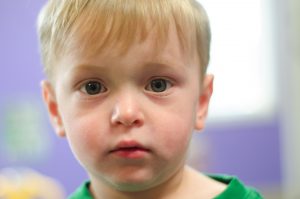 Blonde Boy With Green Eyes